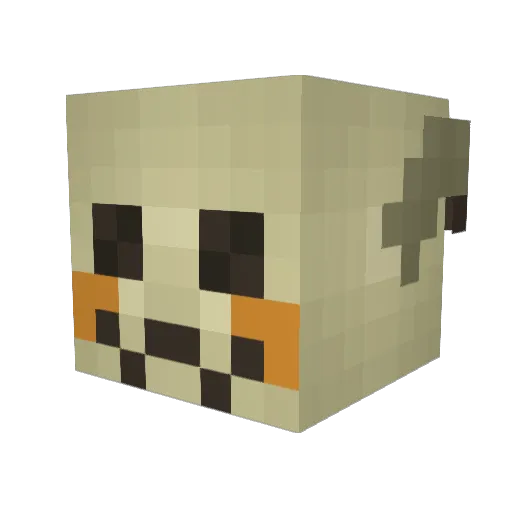 TheMoves69 Minecraft avatar head, 3D render