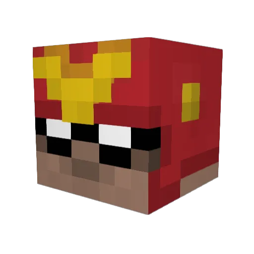 TheMrAssassin Minecraft avatar head, 3D render