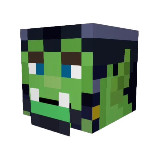 TheMrGoatflakes Minecraft avatar head, 3D render