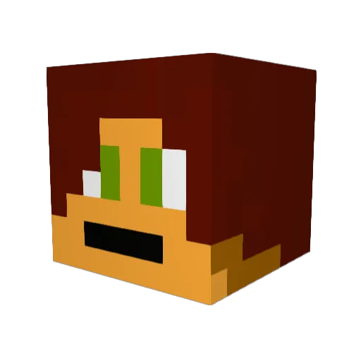 TheMrIndeed Minecraft avatar head, 3D render