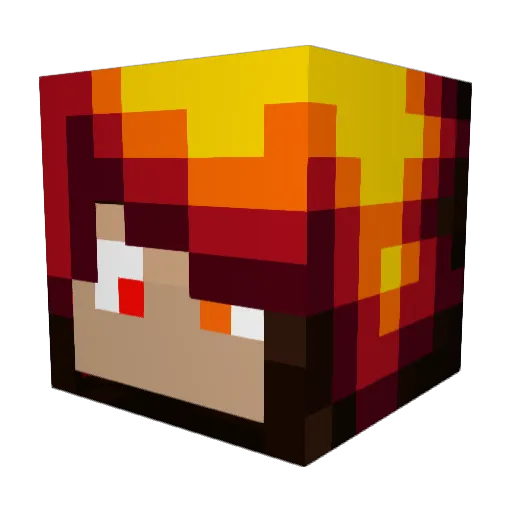 TheMrPredator Minecraft avatar head, 3D render