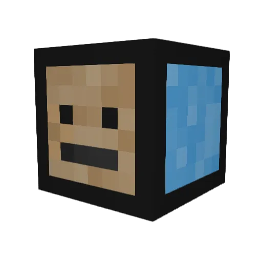TheMrSpaceX Minecraft avatar head, 3D render
