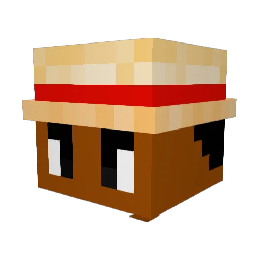 TheMrTuray Minecraft avatar head, 3D render