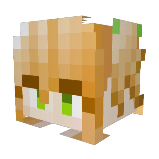 TheMrvideogame Minecraft avatar head, 3D render