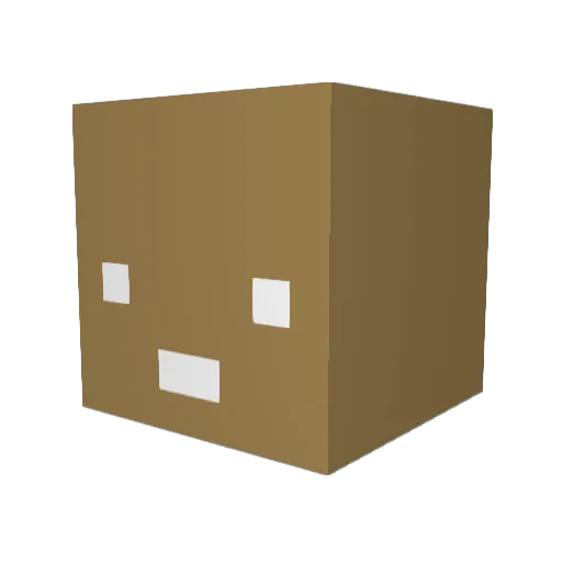 TheMuffin Minecraft avatar head, 3D render