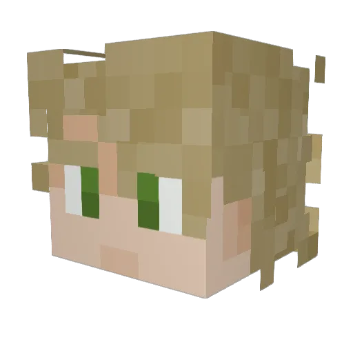 TheMugAlex Minecraft avatar head, 3D render