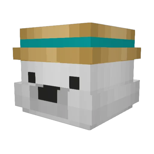 TheMuggl3 Minecraft avatar head, 3D render