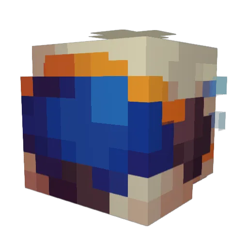 TheMule79 Minecraft avatar head, 3D render