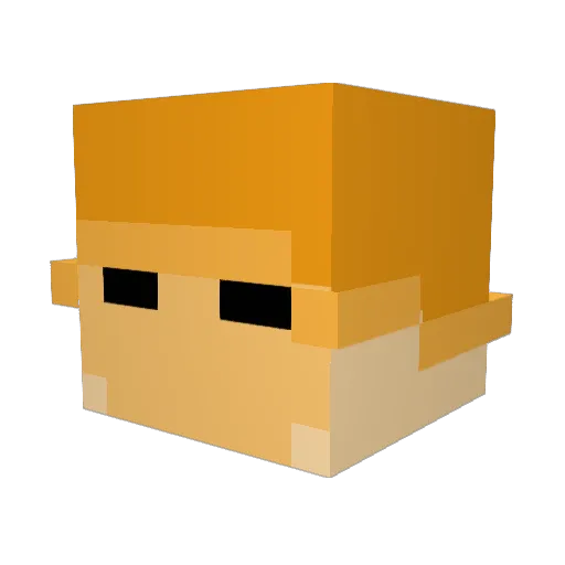 TheMultiples Minecraft avatar head, 3D render
