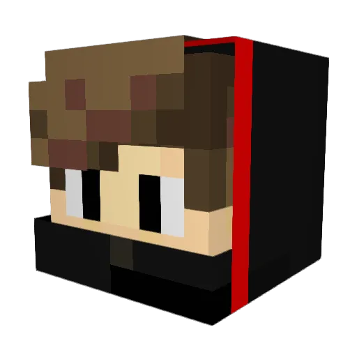 TheMurder1605 Minecraft avatar head, 3D render