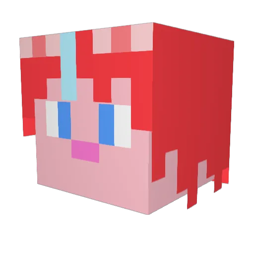 TheMutedBunny Minecraft avatar head, 3D render