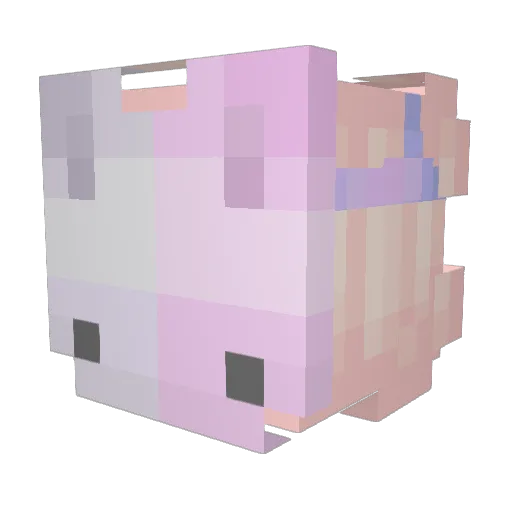 TheMuzzler Minecraft avatar head, 3D render