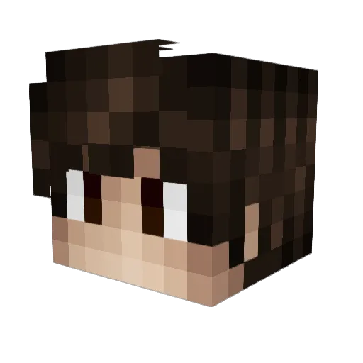 TheMvn Minecraft avatar head, 3D render