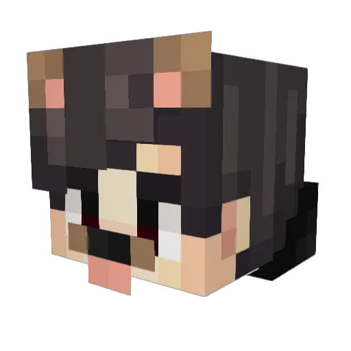 TheMystery Minecraft avatar head, 3D render