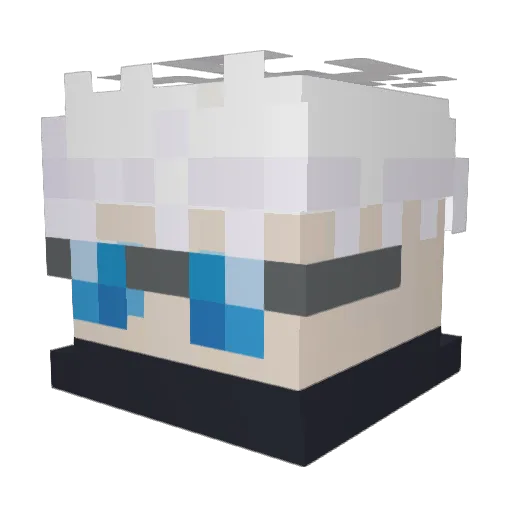 TheMysticZebra Minecraft avatar head, 3D render