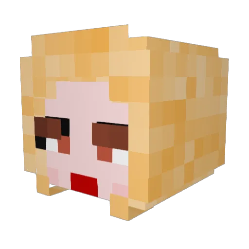 TheMyth25th Minecraft avatar head, 3D render