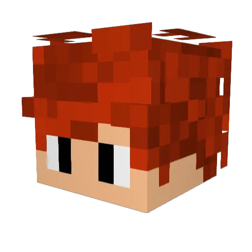 TheNC05 Minecraft avatar head, 3D render