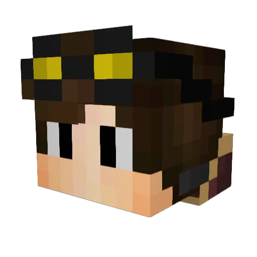 TheNainCroyable Minecraft avatar head, 3D render