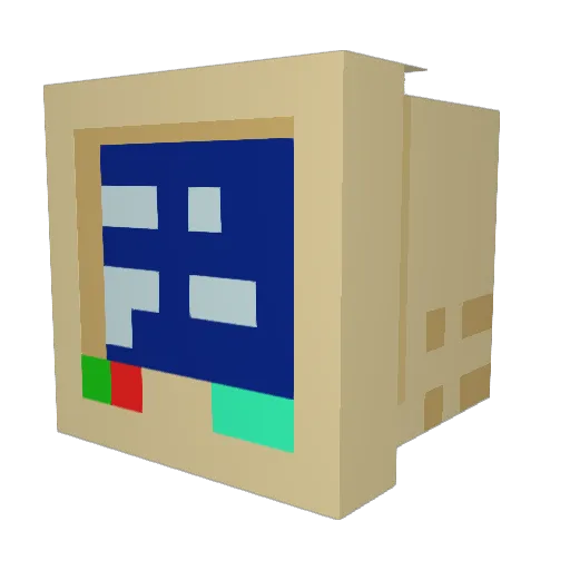 TheName_Fin Minecraft avatar head, 3D render