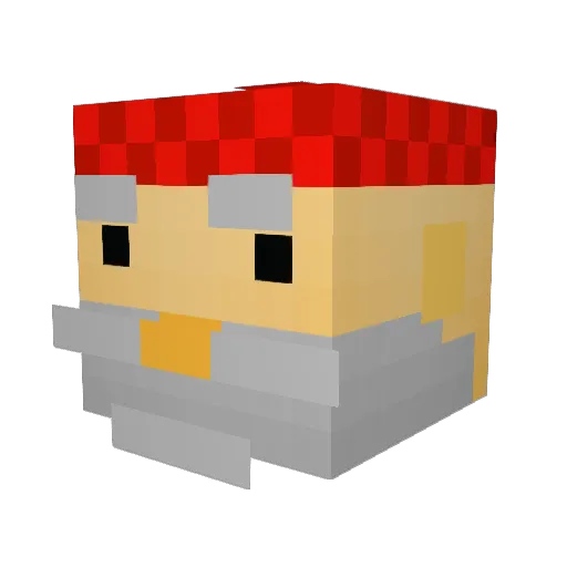 TheNarwhalKing7 Minecraft avatar head, 3D render