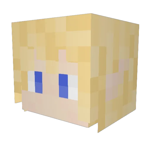 TheNathoux57 Minecraft avatar head, 3D render