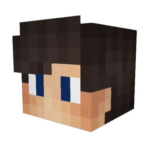 TheNazarGaming Minecraft avatar head, 3D render