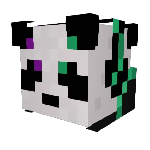 TheNebulaBear Minecraft avatar head, 3D render
