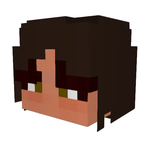 TheNek0Boy Minecraft avatar head, 3D render