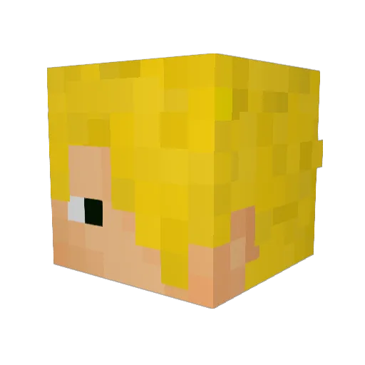 TheNeonMaster24 Minecraft avatar head, 3D render