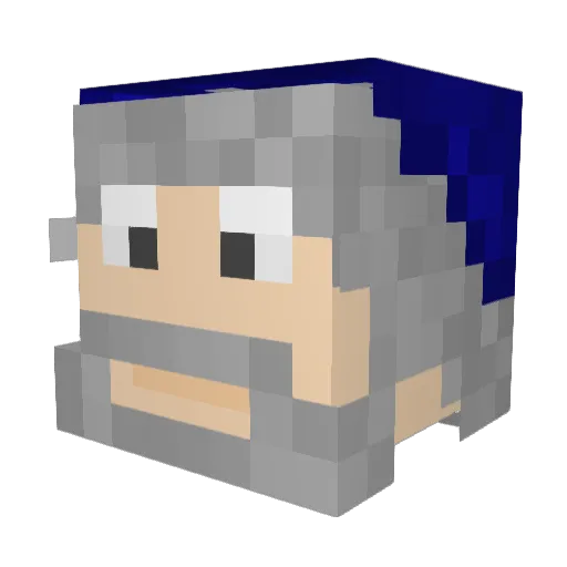 TheNerdJake Minecraft avatar head, 3D render