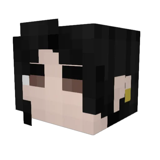 TheNerdocalypse Minecraft avatar head, 3D render