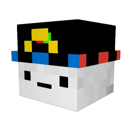 TheNermik Minecraft avatar head, 3D render