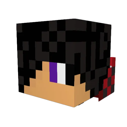 TheNesty Minecraft avatar head, 3D render