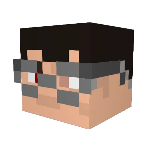 TheNewJack_ Minecraft avatar head, 3D render