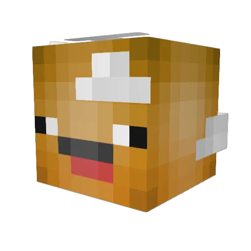 TheNewJesus Minecraft avatar head, 3D render