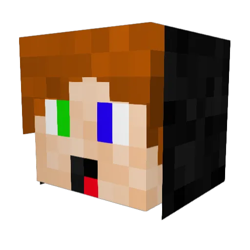 TheNewTomYT Minecraft avatar head, 3D render