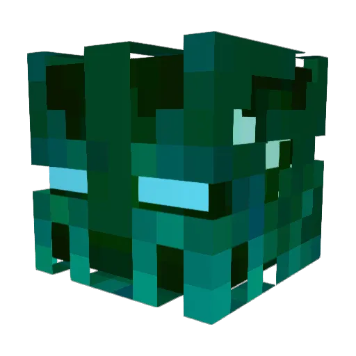 TheNewTreemaster Minecraft avatar head, 3D render