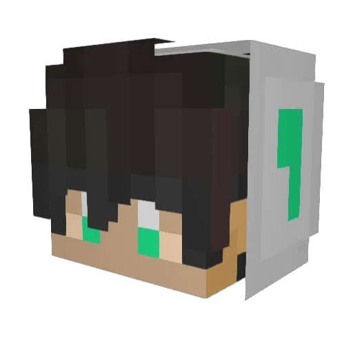 TheNexoCall2 Minecraft avatar head, 3D render