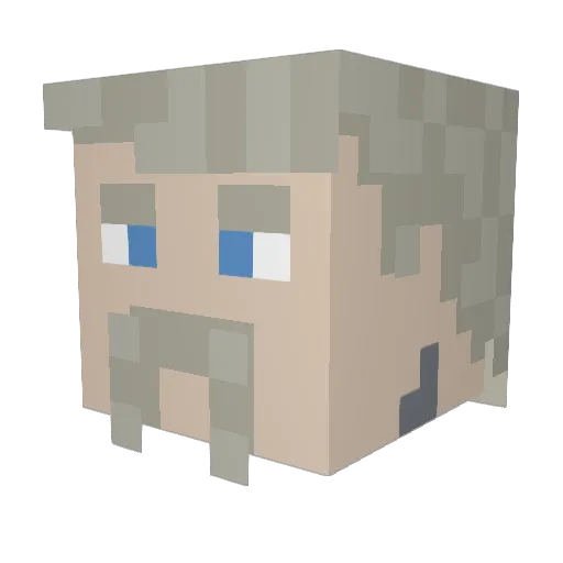 TheNickmanlp Minecraft avatar head, 3D render