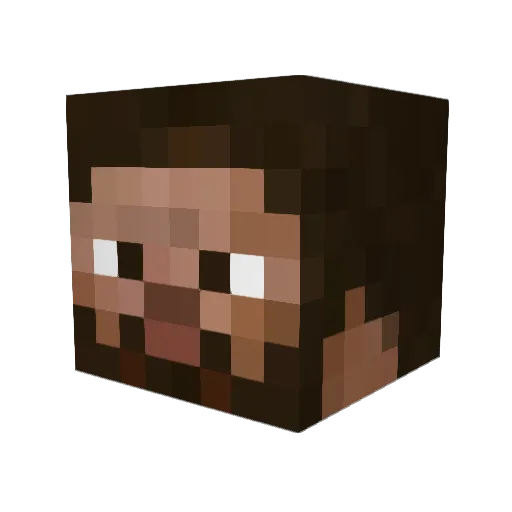 TheNightingale Minecraft avatar head, 3D render