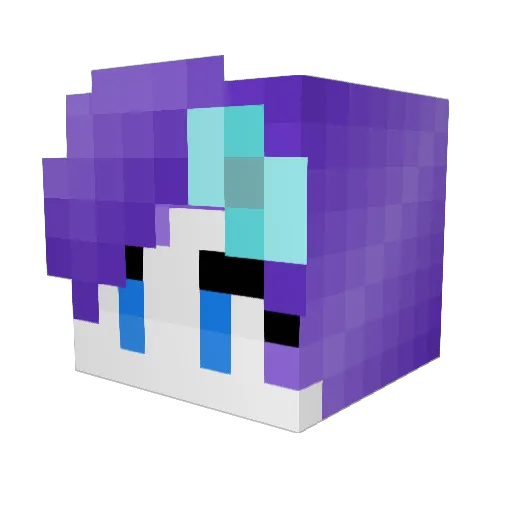 TheNigthmareMoon Minecraft avatar head, 3D render