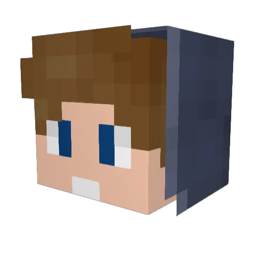 TheNikk Minecraft avatar head, 3D render