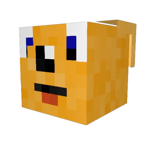 TheNindoSheep Minecraft avatar head, 3D render