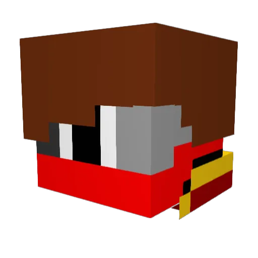 TheNinth Minecraft avatar head, 3D render