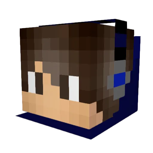 TheNmGamers Minecraft avatar head, 3D render