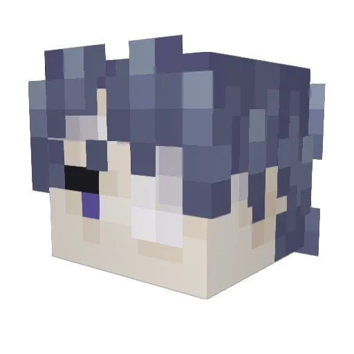 TheNoFaceGuy Minecraft avatar head, 3D render