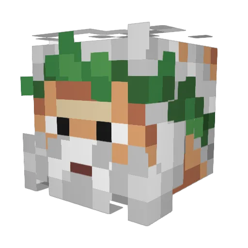 TheNohara Minecraft avatar head, 3D render