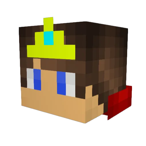TheNoobArmy Minecraft avatar head, 3D render