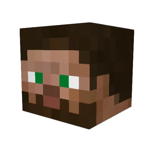 TheNoric Minecraft avatar head, 3D render
