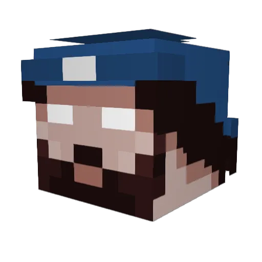 TheNotorious_UFC Minecraft avatar head, 3D render